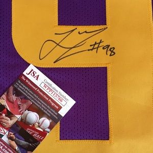 Vikings JSA Certified Linval Joseph Jersey